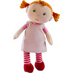 HABA Snug Up Roya - 10" Soft Doll with Fuzzy Red Pigtails and Embroidered Face