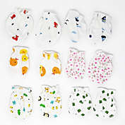 Kitcheniva 6-Pairs Baby Infant Anti-scratch Cotton Mittens Gloves
