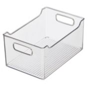 mDesign Plastic Kitchen Pantry Cabinet Food Storage Bin