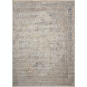 kathy ireland Home Malta MAI01 Ivory/Blue/Taupe Indoor Area Rug - 7'10 x 10'10
