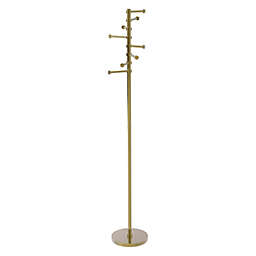 Allied Brass Free Standing Coat Rack with Eight Pivoting Pegs