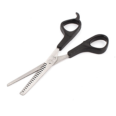 Unique Bargains Professional Hair Scissors Hair Cutting for Salon and Home Use, Plastic Handle Shears Barber Hair Thinning Scissor. View a larger version of this product image.