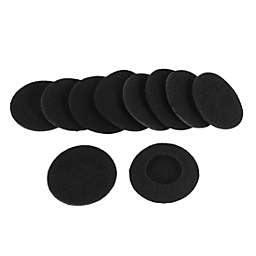Unique Bargains 10 x Black Soft SpongeEar Pads Cover for 5.5cm OD Headset Headphone