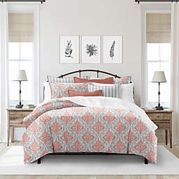 6ix Tailors Fine Linens Adira Coral Comforter Set