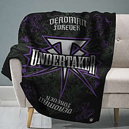 Sleep Squad WWE The Undertaker  60-Inch X 80-Inch Raschel Plush Blanket