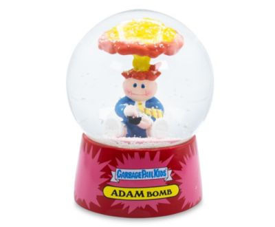 Garbage Pail Kids Adam Bomb Snow Globe Display Piece Decoration   Home Decor for Kids Room Essentials   Retro-Style '80s Gifts and Collectibles, Novelty Toys   4 Inches Tall