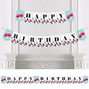 Big Dot of Happiness Spa Day - Birthday Party Bunting Banner - Birthday Party Decorations - Happy Birthday