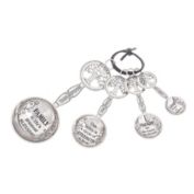Ganz 4-Piece Zinc Alloy Measuring Spoon Set For Kitchen, Tree of Life