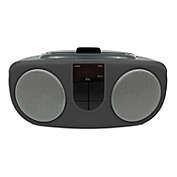 Proscan - BoomBox/Portable CD Player with AM/FM Radio, AUX Input, Black