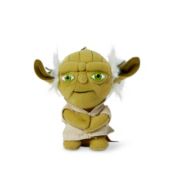 Stuffed Star Wars Mini Plush - 4-Inch Clip On Talking Yoda Doll - Memorable Jedi Movie Plushie - Toy for Toddlers, Kids, and Adults - Licensed Disney Item