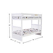 Donco Trading  Twin/Twin Mission Bunkbed