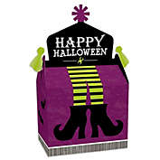 Big Dot of Happiness Happy Halloween - Treat Box Party Favors - Witch Party Goodie Gable Boxes - Set of 12