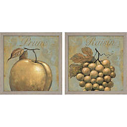 Great Art Now Delicious by Daphne Brissonnet 14-Inch x 14-Inch Framed Wall Art (Set of 2)