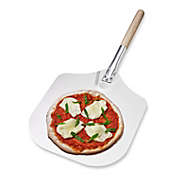 Kitchen Supply 12-Inch x 14-Inch Aluminum Pizza Peel with Wood Handle