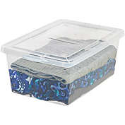 IRIS USA QT Plastic Storage Box, Clear