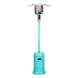 Fire Sense Aqua Blue Powder Coated Umbrella Patio Heater - 46,000 BTU