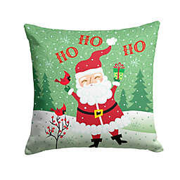 Santa Sleeping with Cocker Spaniel Dogs Christmas Pillow 14x14 