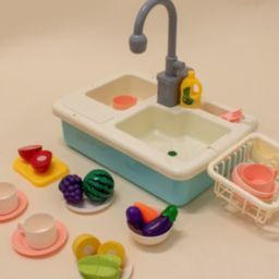 PopFun Kid Pretend Play Sink Kitchen Toy Set