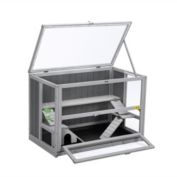 COZIWOW 3 Tier Hamster Cage, Wood Guinea Pig Habitat, Rat House with Hideouts, Ramps and Pull Out Tray