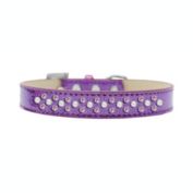 Mirage Pet Products Sprinkles Ice Cream Dog Collar Pearl and Light, Pink Crystals Size 12 - Purple