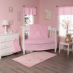 Everyday Kids Pink 4 Piece Crib Bedding Set
