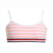 Tommy Hilfiger Girl&#39;s Bralettes Crystal Rose Stripe Seamless Sports Bra Pink Size 8-10