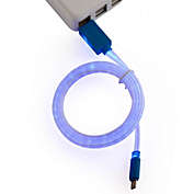 AGPtEK Micro USB LED Flowing Light Cable Blue