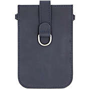 Boutique to You 6.75" Blue Vegan Leather Crossbody Pouch Purse