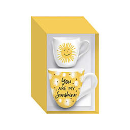 Evergreen Beautiful You Are My Sunshine Mommy and Me Cup Gift Set - 6 x 4 x 4 Inches