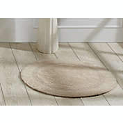 Better Trends Lux Reversible Bath Rug, 100% Cotton, 30" Round, Sand