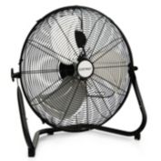 Slickblue 20 Inch High-Velocity Floor Fan with 3 Wind Speeds-Black