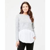 Ripe Maternity Mandy Detachable Ripe Maternity Nursing Knit Grey Marle