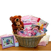 GBDS Deluxe Welcome Home Precious Baby Basket-Pink - baby bath set -  baby girl gifts