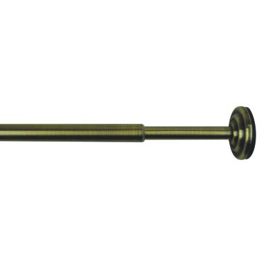 Versailles 1/2" Diameter Mini Tension Rod - 24x36", Antique Brass. View a larger version of this product image.