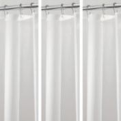 mDesign Waterproof PEVA Shower Curtain Liner, 3 Gauge