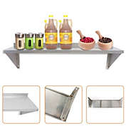 Infinity Merch 12 x 36 Inch Solid Wall Shelf Kitchen Pantry Organizer Rack