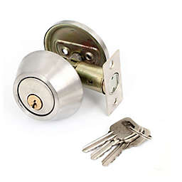 Unique Bargains Door LOCK Home Bedroom Round Knob Security Door Keyed LOCK Lockset with Keys