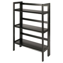 Terry 3-Tier Foldable Shelf, Stackable, Black
