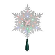 Kurt Adler 15" Lighted Three Dimensional Star Christmas Tree Topper - Multi Colored Lights