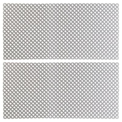 mDesign Plastic Kitchen Sink Protector Mat, Diamond Design, 2 Pack
