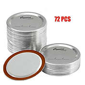 Kitcheniva 72-Pcs Canning Lids for Mason Jars, 70mm