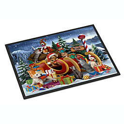 Caroline's Treasures Animals Opening Christmas Presents Indoor or Outdoor Mat 24x36 36 x 24