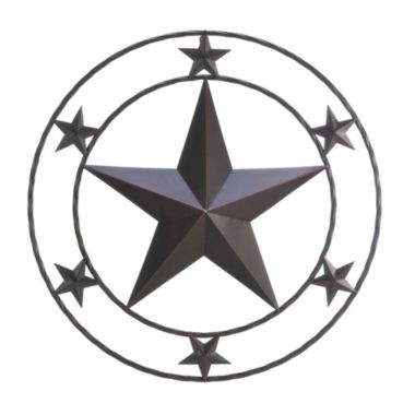 Zingz & Thingz 24" Metallic Black Texas Star Contemporary Wall Decor. View a larger version of this product image.