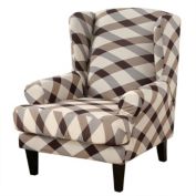 Stock Preferred Wing Chair Slipcovers in 2-Pieces Beige