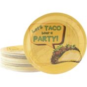 Blue Panda Cinco De Mayo Paper Plates, Let's Taco Bout a Party (9 In, 80 Pack)