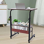 Stock Preferred Adjustable Mobile Sofa BedSide Laptop Table with Organizer Cart