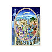 Alexander Taron Sellmer Advent Christmas Large Nativity Window Calendar Card 14"H x 10.5"W x .1"D