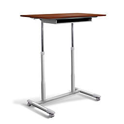 Unique Furniture. 205 Sit/Stand Desk Silver Base.