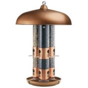 Slickblue Copper Finish Triple Tube Bird Feeder