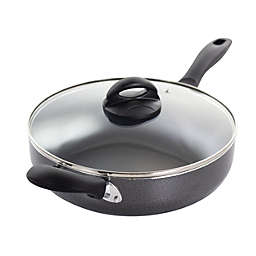 Oster Clairborne 10.25 Inch Aluminum SautÃ© Pan with Lid in Charcoal Grey